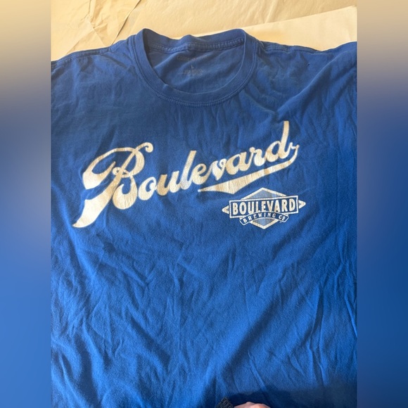 Vintage Boulevard Brewing Co. “Tank 7” Blue T-Shirt – Camp David | Size L - Picture 9 of 9